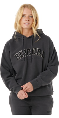 2025 Rip Curl Womens Varsity Hoodie 08HWFL - Washed Black