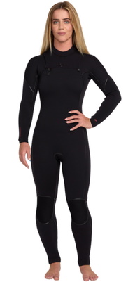 2025 Roxy Mujer Elite Xtra Warm 4/3mm Chest Zip Neopreno 26BW213501 - Black