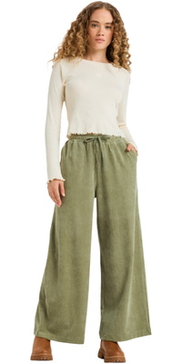 2026 Roxy Mujer Lekeitio Pant Knit ERJNP03691 - Oil Green