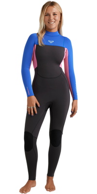 2026 Roxy Mujer Prologue+ 3/2mm Back Zip Neopreno 26BW213514 - Cobalt