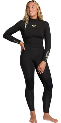 2026 Roxy Mujer Prologue+ 5/4mm Back Zip Neopreno 26BW213517 - Black