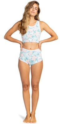 2025 Roxy Mujer Rise 1mm Top De Neopreno ERJW003003 - Harbor Gray