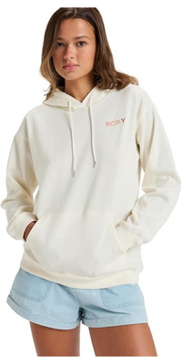 2025 Roxy Mujer Sudadera Con Capucha Saturdaze ERJFT04996 - Egret