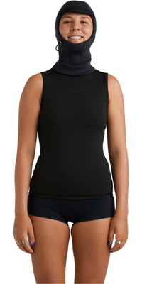 2025 Roxy Mujer Swell Natural 2mm Chaleco Con Capucha 26BW293501 - Black