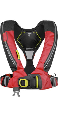 2026 Spinlock Deckvest 6D 170N With Fitted HRS System DW-LJH6D-AMR-HRS - Red