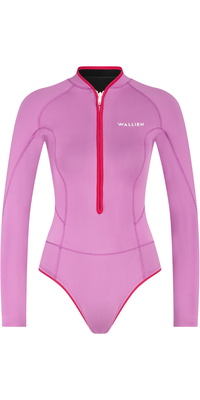 2026 Wallien Mujer Horizonia Yulex 1.5mm Front Zip Traje De Primavera Neopreno 10101 - Lilac