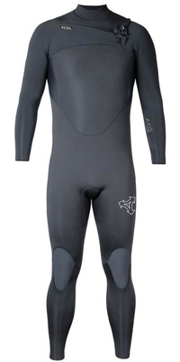 2026 Xcel Hombres Axis 5/4mm Chest Zip Neopreno ME54ZAX5 - Black