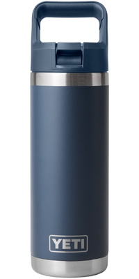 2026 YETI Rambler 18 OZ Botella Con Pajita De Color 70000003481 - Navy