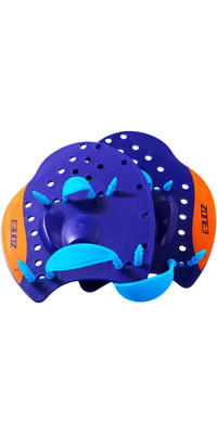 2026 ZONE3 Power Stroke Swimming Hand Paddles SA18CPAD - Blue / Red