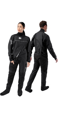 2026 Zhik Unisex Front Zip Performance Traje Seco DST-0270-U-BLK - Black
