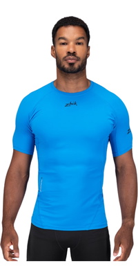 2026 Zhik Hombres Camiseta Interior De Manga Corta Eco Spandex LT DTP-0167-M-CYA - Cyan