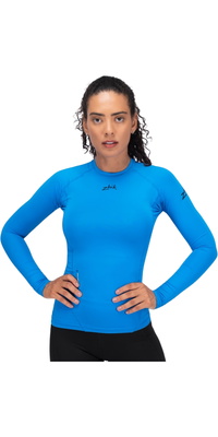 2026 Zhik Mujer Camiseta Interior De Manga Larga Eco Spandex LT DTP-0163-W-CYA - Cyan