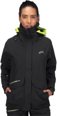 2026 Zhik Womens OFS600 Offshore Cruising Sailing Jacket JKT-0600-W-BLK - Black