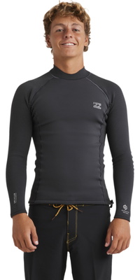 2026 Billabong Hombres Revolution Chaqueta De Manga Larga Natural 24AW191522 - Graphite