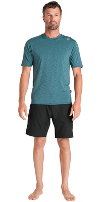 2026 C-Skins Hombres Nuwave Camiseta De Surf De Manga Corta Con Protección UV C-NLYSURFM - Forest Green