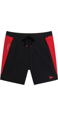 2026 Florence Marine X Hombres Cordura Airtex Boardshort FMBS00058 - Black Racing Red