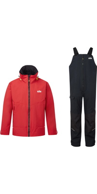 2026 Gill Hombres OS3 Coastal Traje De Vela OS33JOS33T - Rojo / Black