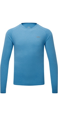 2026 Gill Hombres Camiseta De Manga Larga Pursuit 1116 - Blue Melange