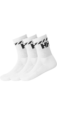 2026 Helly Hansen Calcetines De Algodón « Sport » (3 Pares) 67479 - White