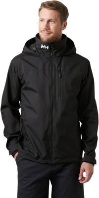 2026 Helly Hansen Hombres Crew Chaqueta De Vela Con Capucha 2.0 34443 - Black