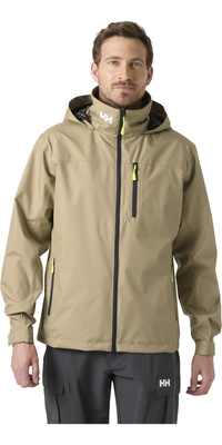 2026 Helly Hansen Hombres Crew Chaqueta De Vela Con Capucha 2.0 34443 - Pebble