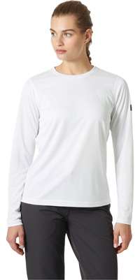 2026 Helly Hansen Womens Tech Crew Long Sleeve 2.0 49579 - White