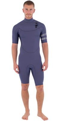 2026 Hurley Hombres Air 2/2mm Chest Zip Shorty Neopreno MSS0013252 - Destroyer