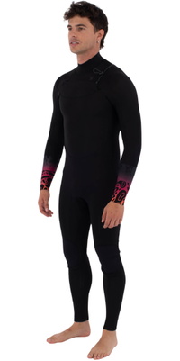 2026 Hurley Hombres Air Bubblee Degrade 3/2mm Chest Zip Neopreno MFSTL13312 - Black Bubble
