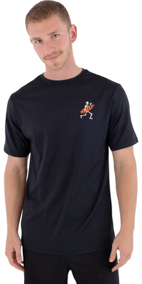 2026 Hurley Mens Regular Flamengue Short Sleeve Rash Vest MLEU00007 - Black