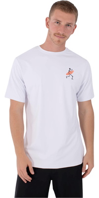 2026 Hurley Hombres Camiseta De Manga Corta Flamengue De Lycra MLEU00007 - White