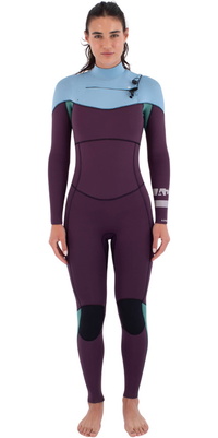 2026 Hurley Mujer Advant 3/2mm Chest Zip Neopreno WFS0013302 - Bonnie Blue