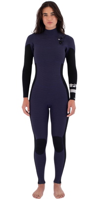 2026 Hurley Womens Plus 3/2mm Chest Zip Wetsuit WFS0012302 - Vintage Iris