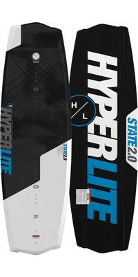 Tabla De Wakesurf 2026 Hyperlite State H26ST.1 - Black / Blanca