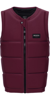 2026 Mystic Hombres Star Front Zip Chaleco Wake Impact 35005.240245 - Oxblood Red