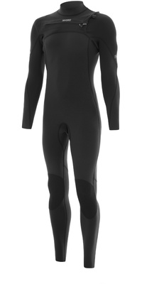 2026 Nyord Hombres Solu Yulex 3/2mm Chest Zip Fl Neopreno SOLM32FLCZ001 - Black