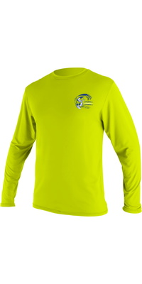 2026 ONeill Junior Basic Skins Camiseta De Manga Larga Con Protección Solar 5711B - Lime