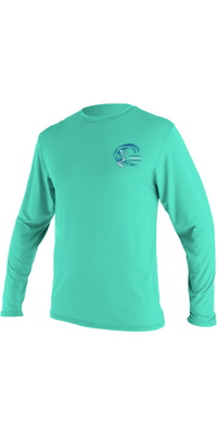 2026 ONeill Junior Basic Skins Camiseta De Manga Larga Con Protección Solar 5711G - Light Aqua