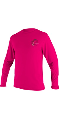 2026 ONeill Junior Basic Skins Camiseta De Manga Larga Con Protección Solar 5711G - Watermelon
