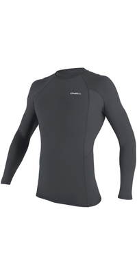 2026 ONeill Hombres Basic Skins Camiseta De Lycra De Manga Larga 5714 - Graphite