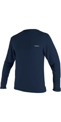 2026 ONeill Hombres Basic Skins Camiseta De Manga Larga Con Protección Solar 5719 - Navy
