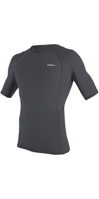 2026 ONeill Hombres Basic Skins Camiseta De Lycra De Manga Corta 5713 - Graphite