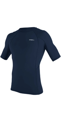 2026 ONeill Hombres Basic Skins Camiseta De Lycra De Manga Corta 5713 - Navy