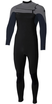 2026 ONeill Hombres Epic 3/2mm Chest Zip Neopreno 5646 - Black / Slate / Smoke