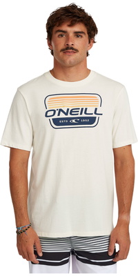 2026 ONeill Mens Graphic T-Shirt 2850351 - Snow White