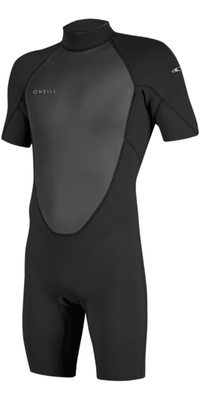 2026 ONeill Hombres Reactor-2 2mm Back Zip Shorty Neopreno 5041B - Black / Black