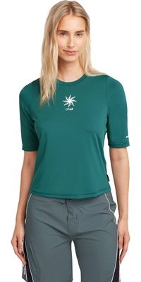 2026 ONeill Mujer Hybrid Camiseta UPF Polygiene 1850243 - Botanical Heat