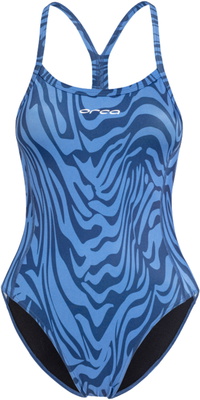 2026 Orca Mujer Bañador De Una Pieza Con Tirantes Finos Core MS53 - Deep Blue Blue Sky