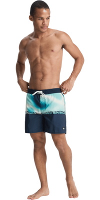 2026 Quiksilver Hombres Everyday Half Jam 16 Boardshorts EQYBS04897 - Dark Navy Wordblock