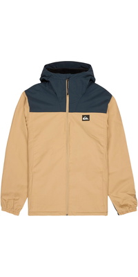 2026 Quiksilver Hombres Chaqueta Con Capucha Overcast 3K, Cálida E Impermeable EQYJK04202 - Dark Navy