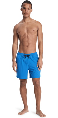 2026 Quiksilver Hombres Stretch Piped Volley 16 Boardshorts EQYJV04211 - Nebulas Blue